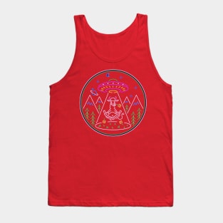 Cow ufo abduction Tank Top